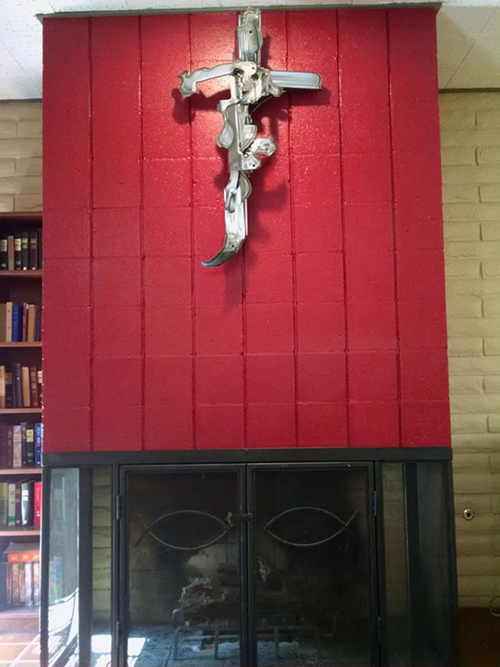 Fireplace Area Cross