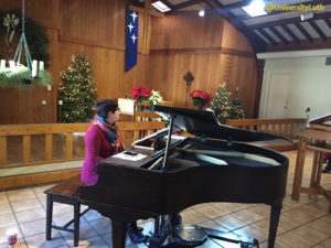 Aiko Mancini at the Baby Grand Piano