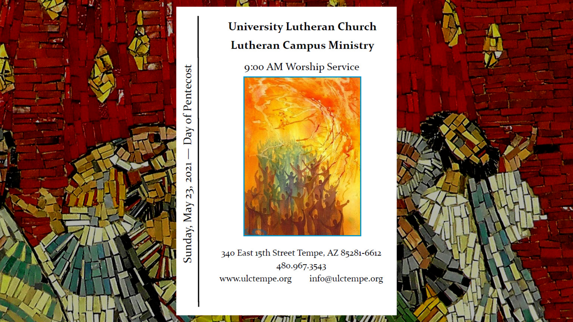 ULC/LCM Online - May 23, 2021 - University Lutheran Church